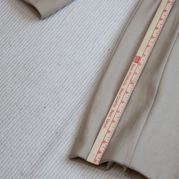 Kenneth Cole New York Wool Blend Coat Women’s Size 14 Beige Button Front - Picture 4 of 7